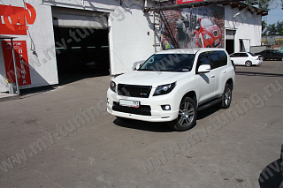 Юбка переднего бампера в стиле LX-Mode Toyota LC 150 Prado (2009-2014)
