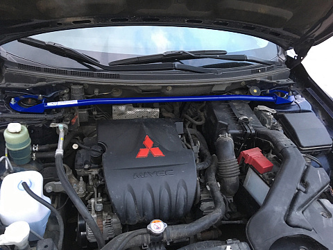 Растяжка передних стоек BLUE для Mitsubishi Lancer X (2007-2016)