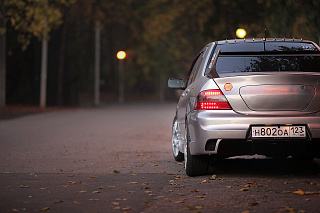 Спойлер в стиле EVO var№1 (высокий) для Mitsubishi Lancer IX 9 (2003-2009)