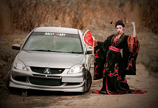 Крепление гос. номера в стиле EVO Mitsubishi Lancer IX (2003-2009)