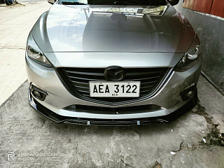 Реснички на фары var №2 Mazda 3 (2013-2016) (для стандартных фар, не подходят на модели с адаптивными фарами) + УСТАНОВОЧНЫЙ КОМПЛЕКТ