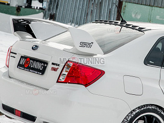 Аэродинамический рассекатель (накладка на крышу) Subaru Impreza  III GE (2007 - 2011)