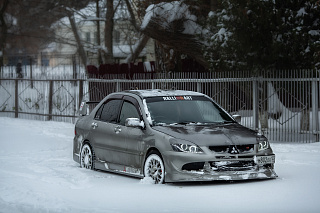 Пороги в стиле INGS Extreem Mitsubishi Lancer IX (2003-2009)