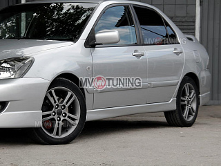 Пороги "SPORT 2.0" Mitsubishi Lancer 9 IX (2003-2009) + УСТАНОВОЧНЫЙ КОМПЛЕКТ