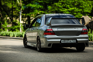 Спойлер в стиле EVO var№1 (высокий) для Mitsubishi Lancer IX 9 (2003-2009)