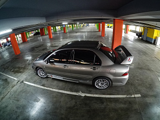 Спойлер в стиле EVO var№1 (высокий) для Mitsubishi Lancer IX 9 (2003-2009)