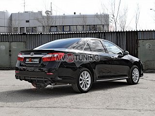Диффузор заднего бампера var №1 Toyota Camry V50 (2012-2014) под окраску