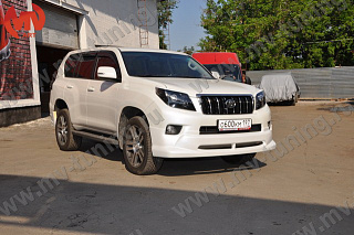 Юбка переднего бампера в стиле JAOS Toyota LC 150 Prado (2009-2014)